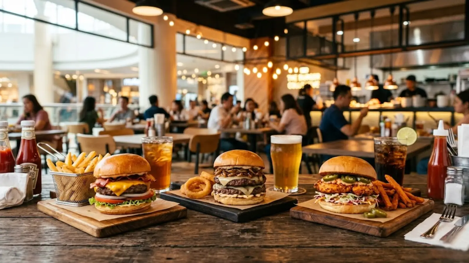 Burger in Festival Mall Banner