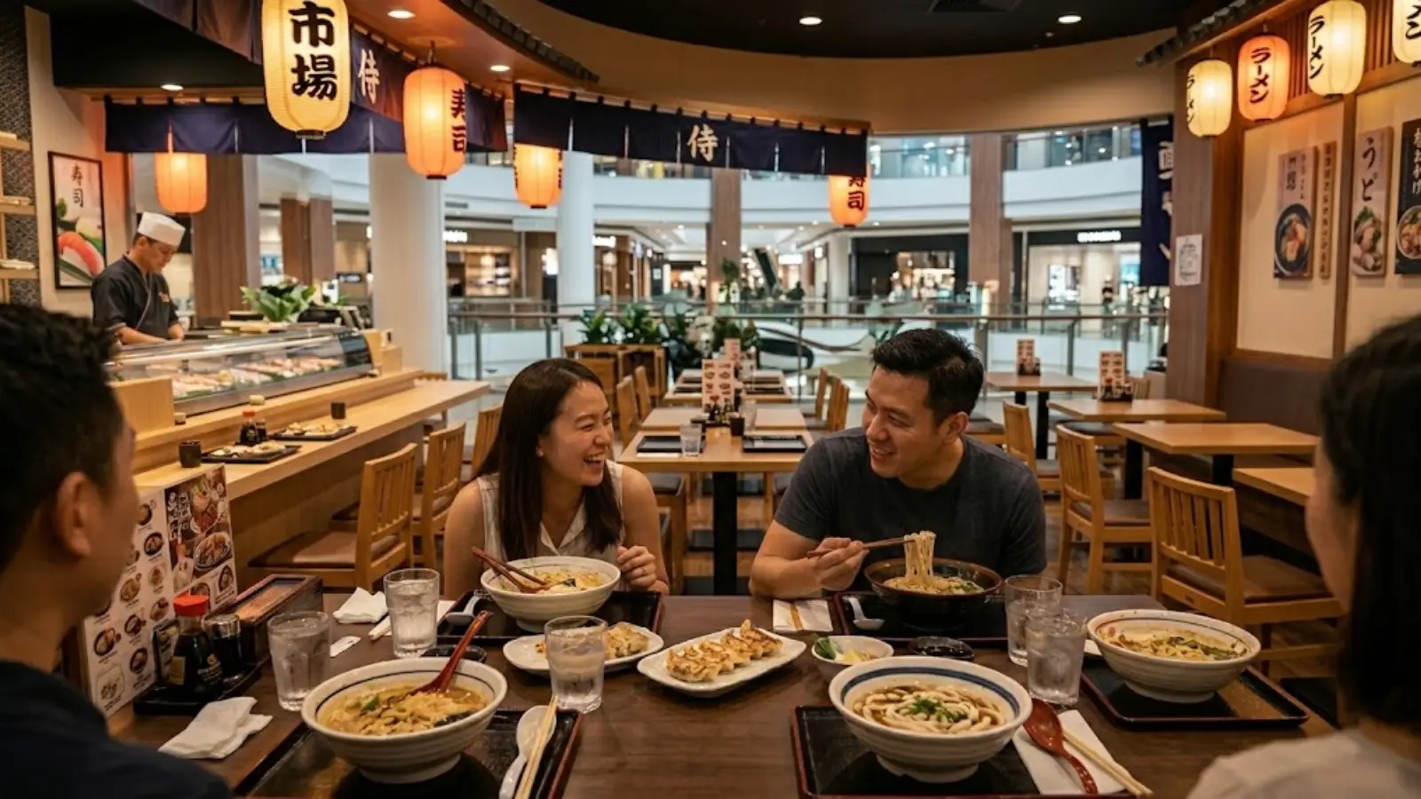 Japanese Restaurants in Festival Mall Banner