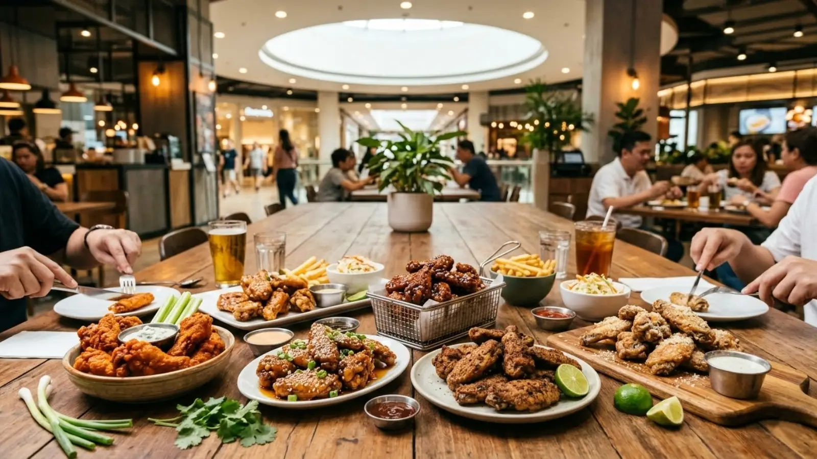 Chicken Wings in Gateway Mall Banner
