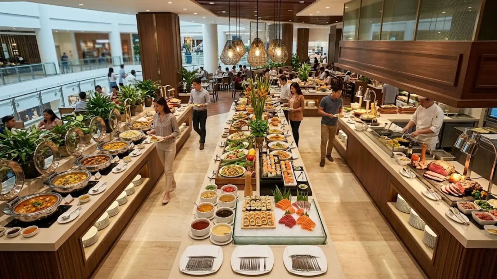 Buffet in Glorietta Banner