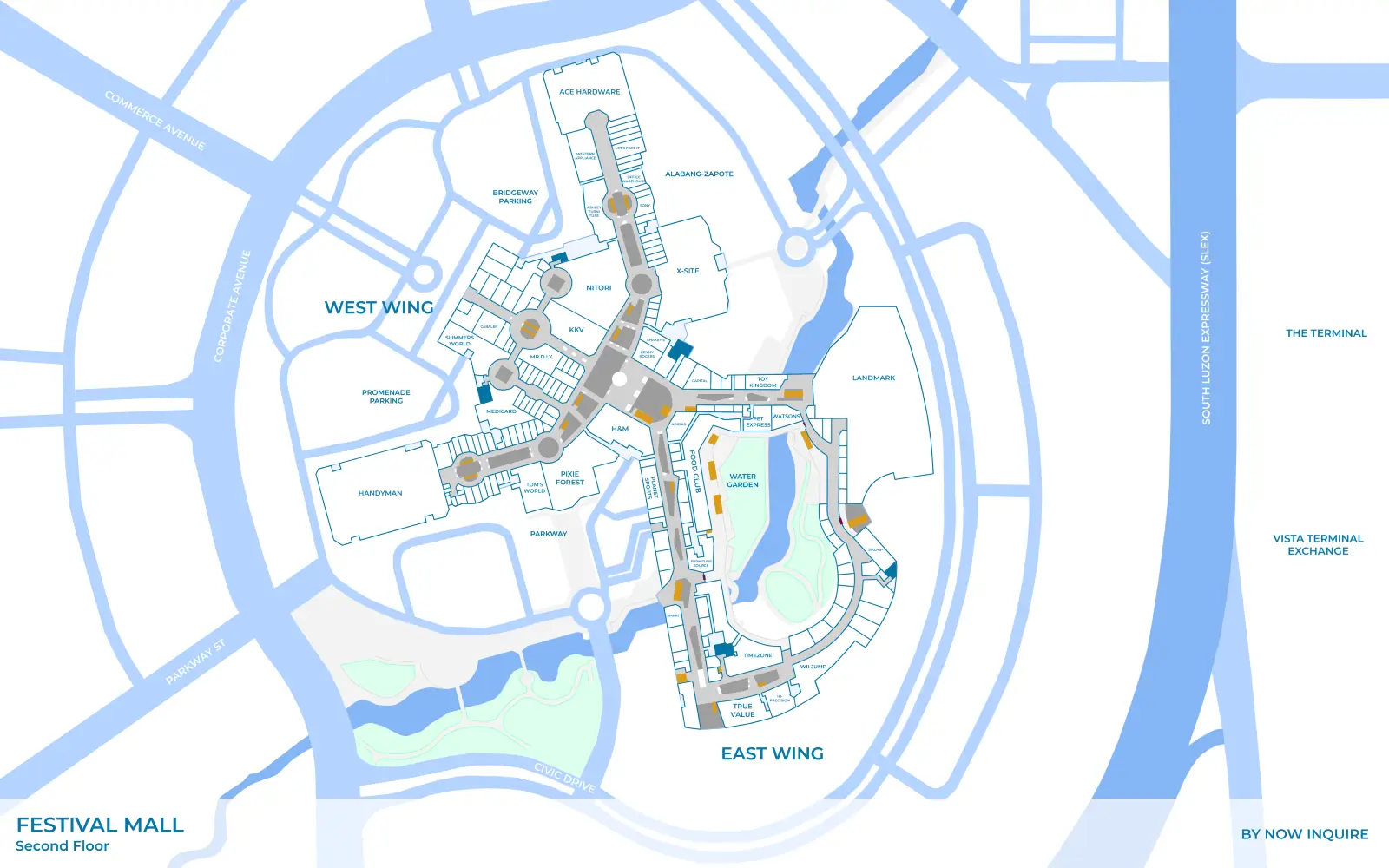 Food Club in Festival Mall Location Map