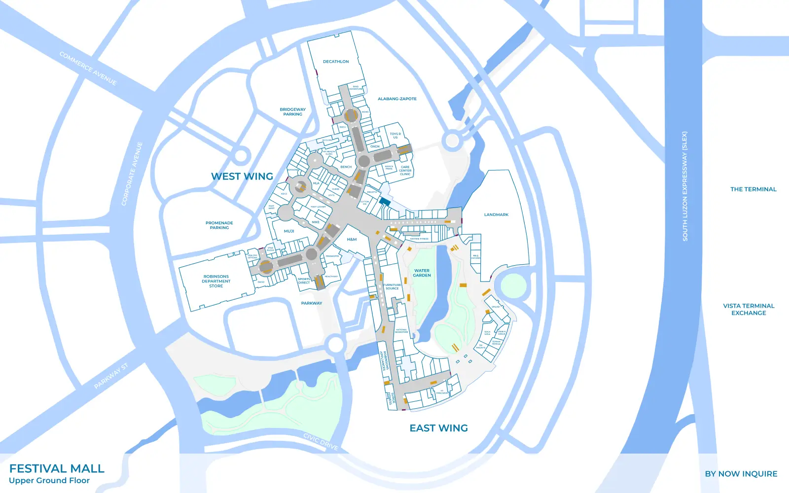Famous Belgian Waffles in Festival Mall Location Map