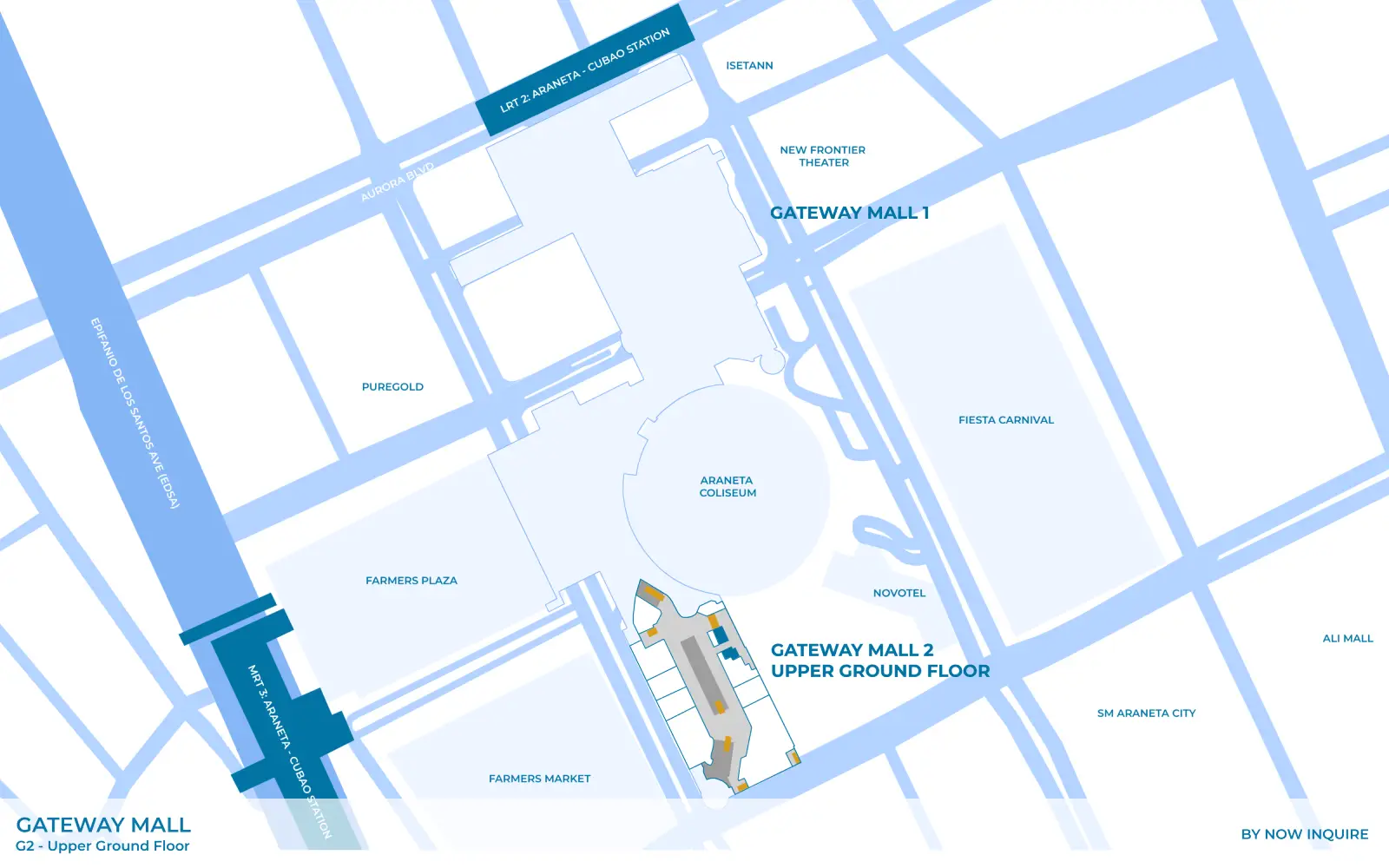 Gloria Maris in Gateway Mall Location Map