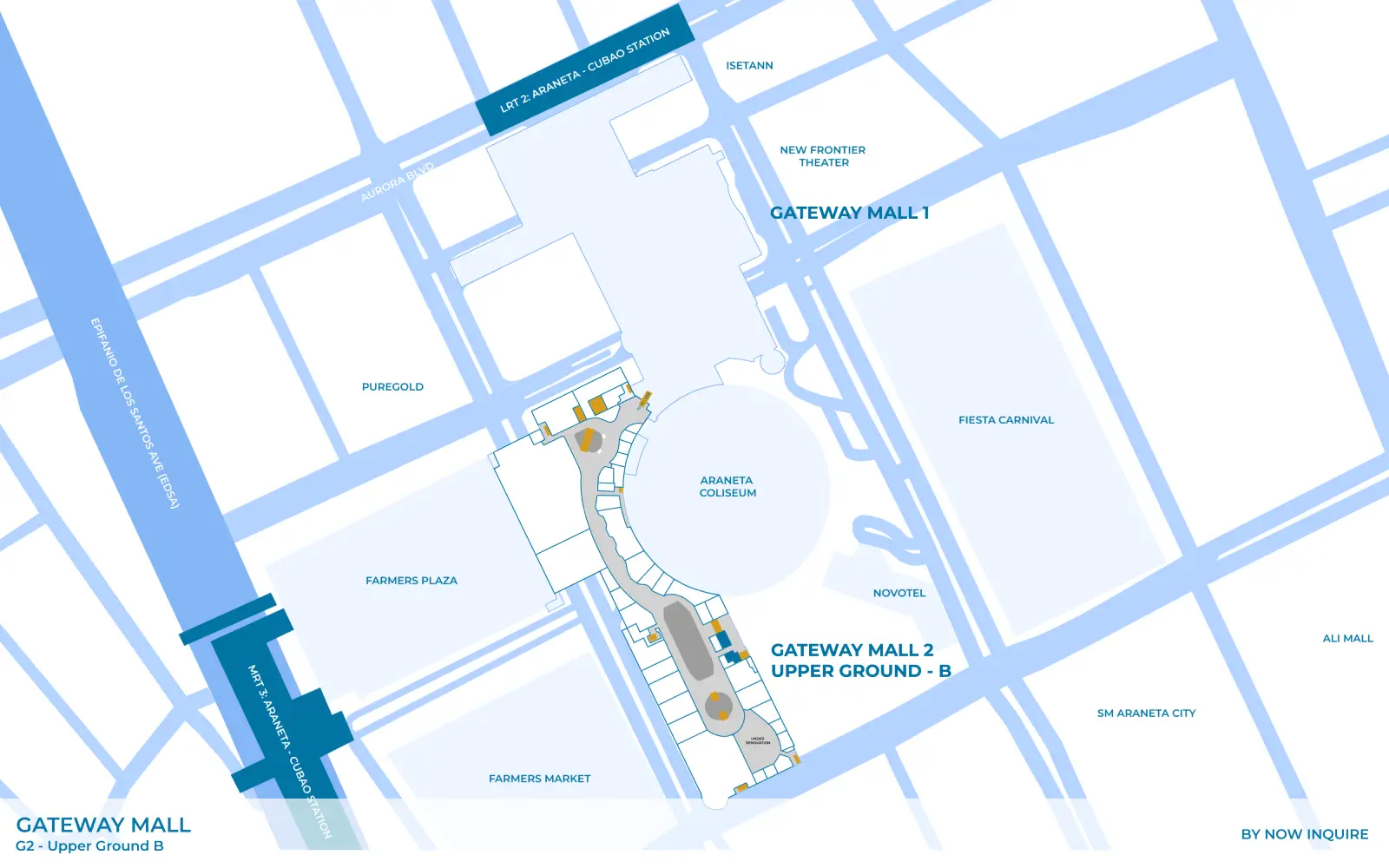 The Red Crab in Gateway Mall Location Map