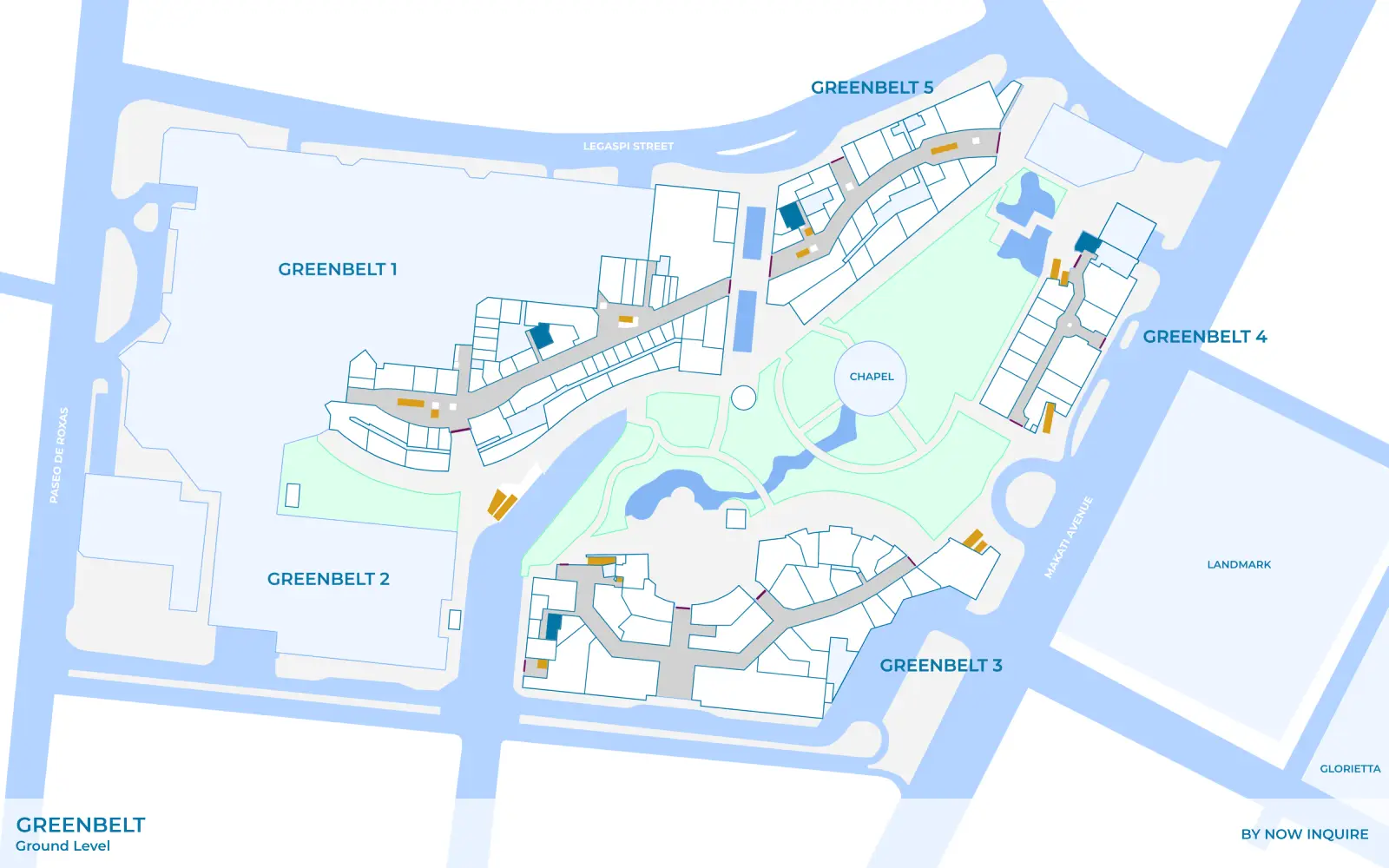 La Latina in Greenbelt Location Map
