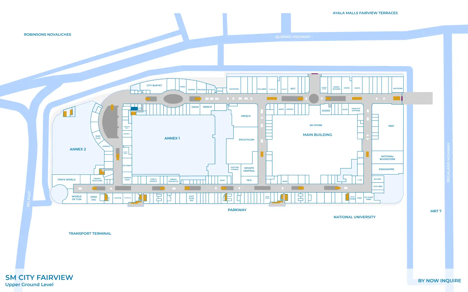Buffalo's Wings N' Things in SM City Fairview Location Map