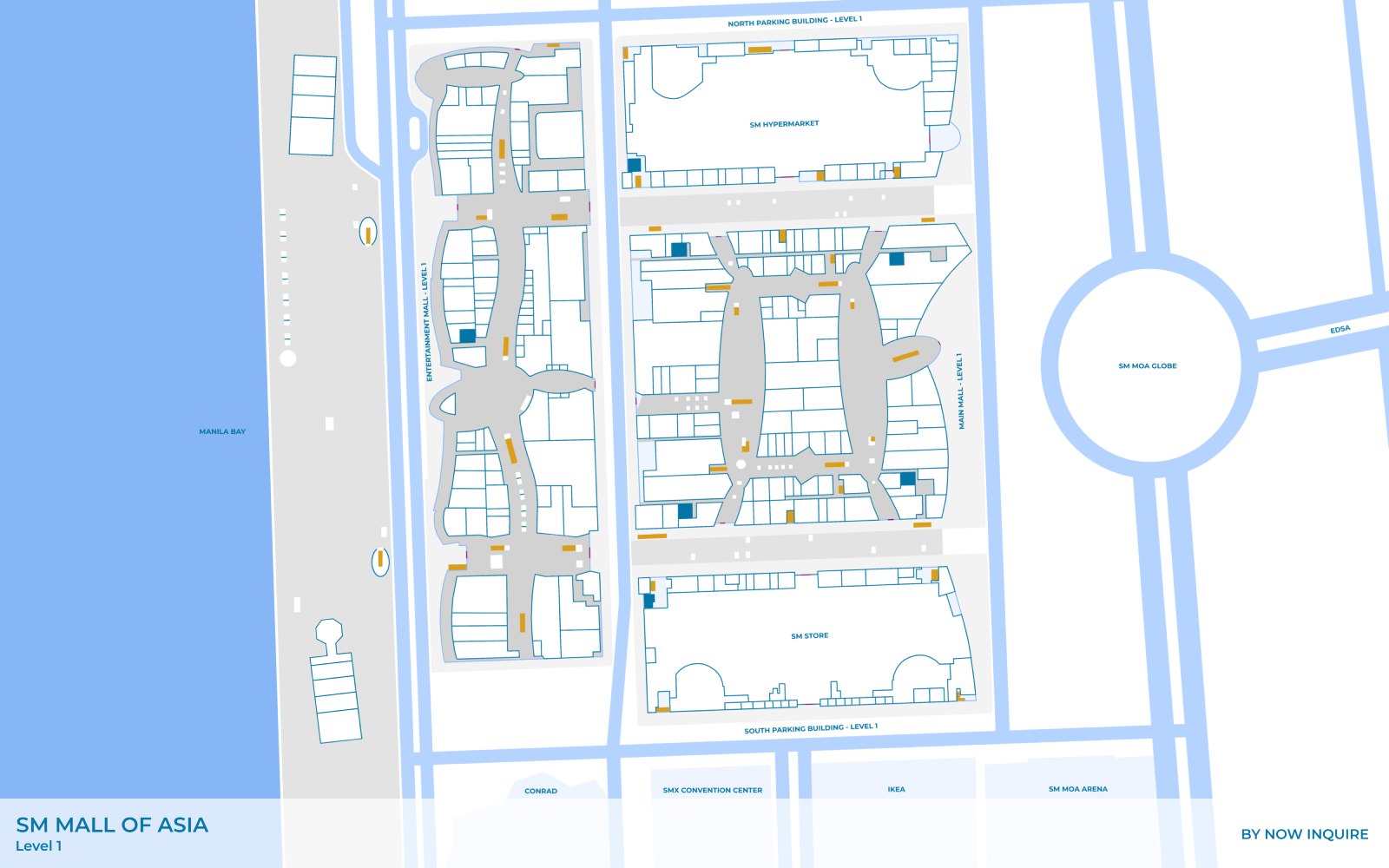 Khaleb in SM Mall of Asia Location Map