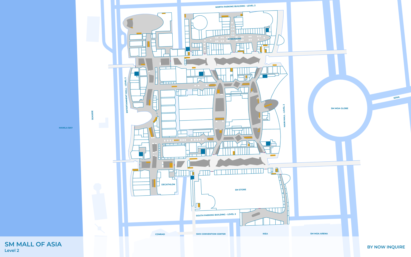 Paris Baguette in SM Mall of Asia Location Map