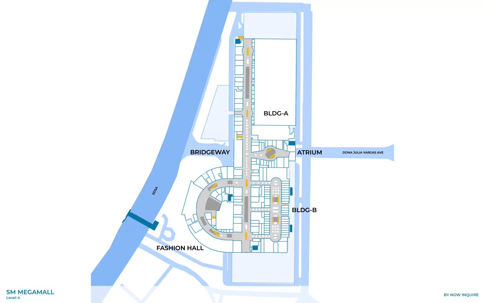 Nitro 7 in SM Megamall Location Map